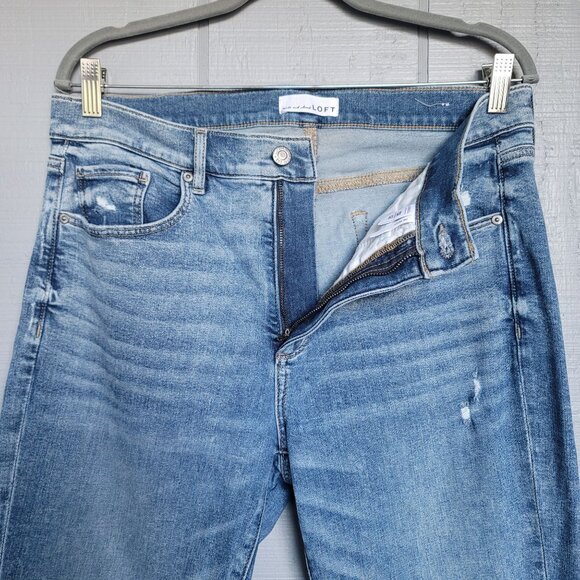 LOF The Skinny High-Rise Raw-Hem Denim Jeans. Size 31/12 - Picture 4 of 8